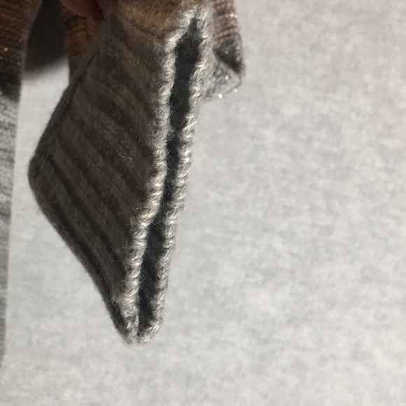 KNOX ROSE Boho Bohemian Festival Waterfall Cardigan Metallic Threads w/Fringe - Picture 13 of 16